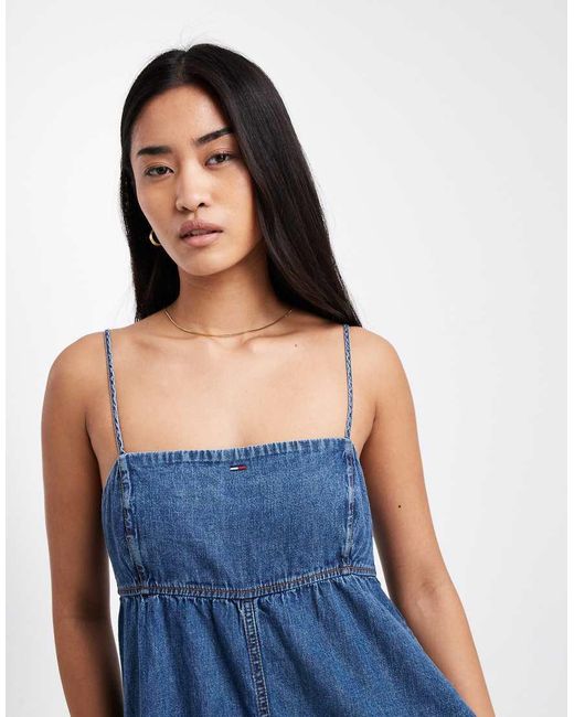 Tommy Hilfiger Blue Chambray Maxi Dress