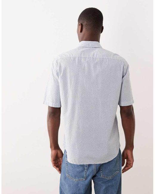 Boss Blue Hugo Boss Short Sleeve Button Up Shirt for men