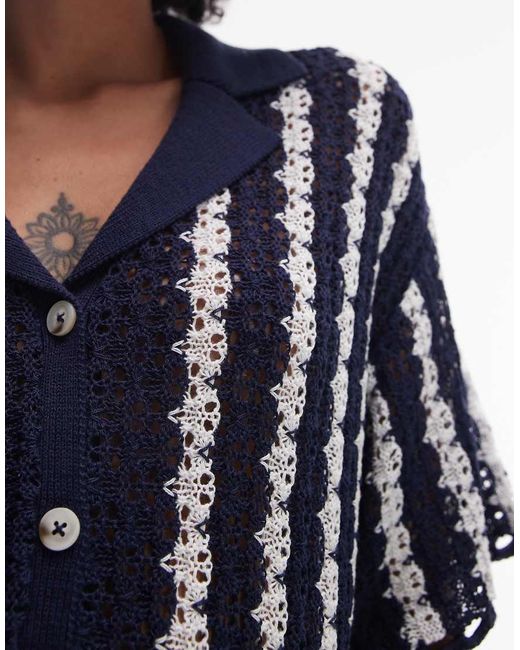 Camicia di TOPSHOP in Blue