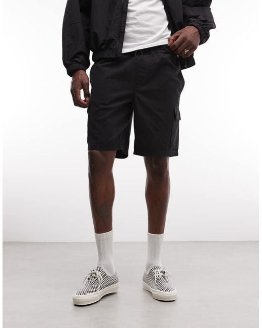 ASOS Black Cargo Shorts for men