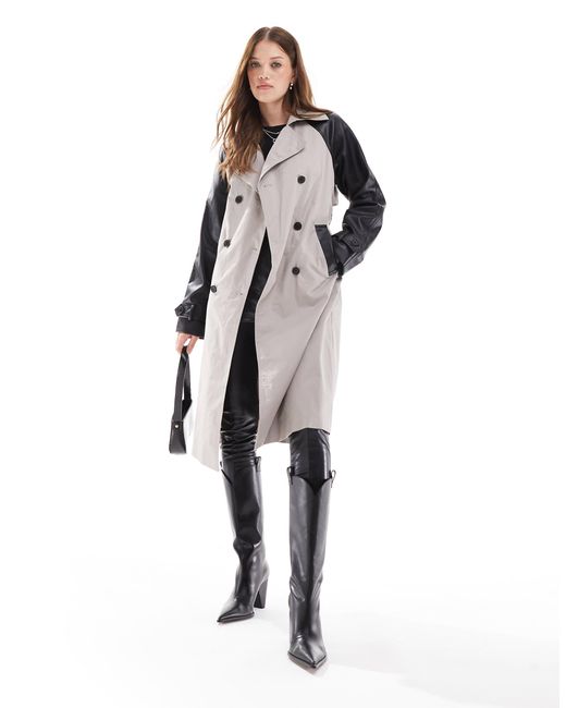 New Look Natural Pu Sleeve Mac