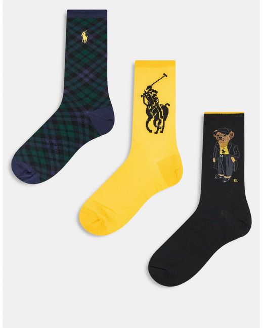 Polo Ralph Lauren Metallic – 3er-pack socken