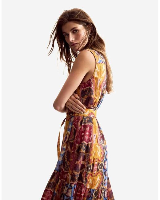 Desigual Natural Printed Dress Designed By Mr. Christian Lacroix