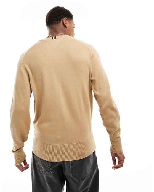Tommy Hilfiger – locker geschnittener pullover in Natural für Herren