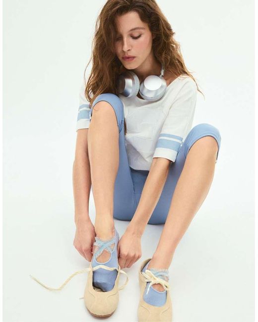 Stradivarius Antislipsportsokken in het Blue