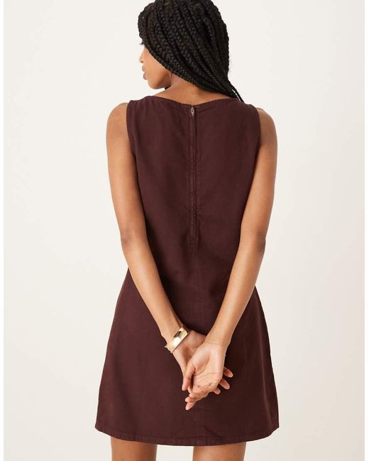 ASOS Purple Denim Mini Shift Dress
