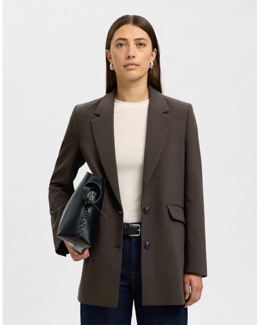 Blazer - delicioso SELECTED en coloris Black