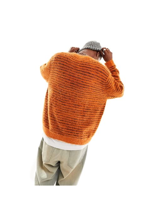 Maglione oversize color ruggine di ASOS in Orange da Uomo