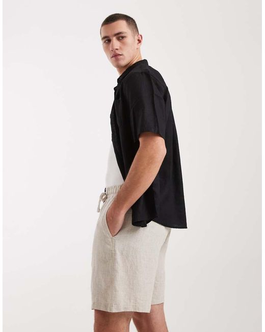 Cotton On Natural Linen Easy Short for men
