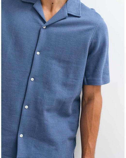 Gap Blue Towelling Shirt Co-Ord for men