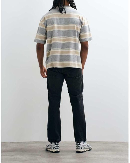 Jack & Jones Gray Chris Straight Jeans for men