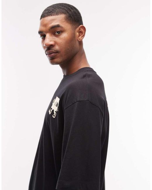 The North Face Black Explore Backprint T-Shirt for men