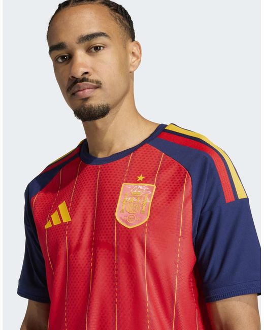 Adidas Originals Red Spain 26 Home Authentic Jersey for men
