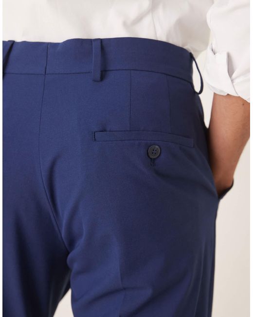 SELECTED Blue Slim Suit Trouser for men