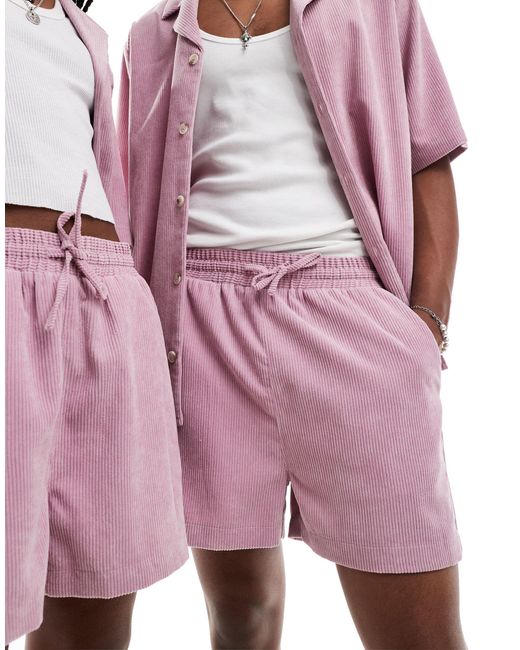 Pantaloncini unisex di Reclaimed (vintage) in Pink