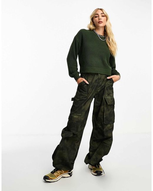Pull ras Noisy May en coloris Green