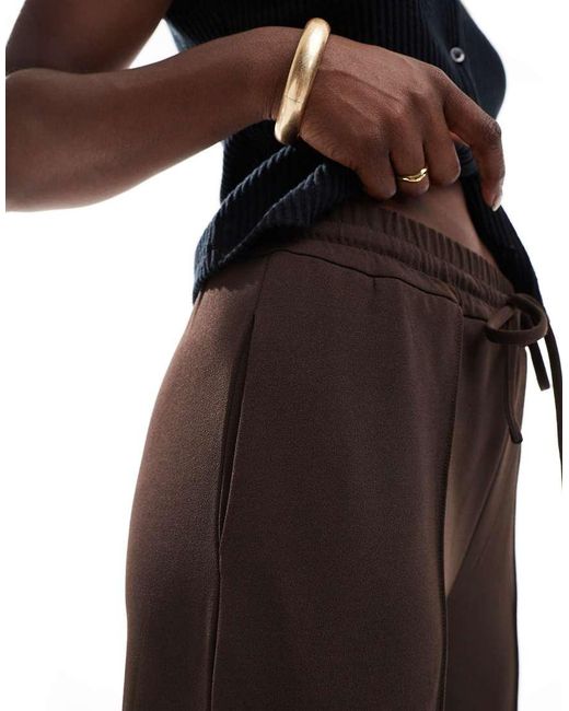 Vila Black Pintuck Wide Leg Trousers