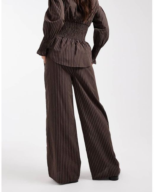 Daisy Street Brown Pull On Drawstring Trouser