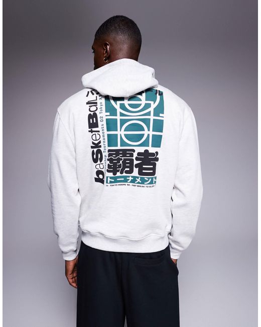 ASOS – kapuzenpullover in Gray für Herren