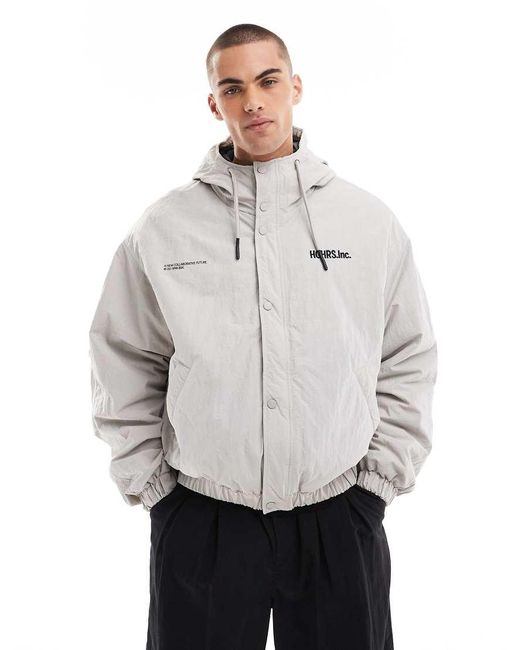 Bershka Windjack in het Gray voor heren