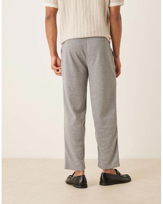 ASOS – elegante, schmal zulaufende oversize-hose in Natural für Herren