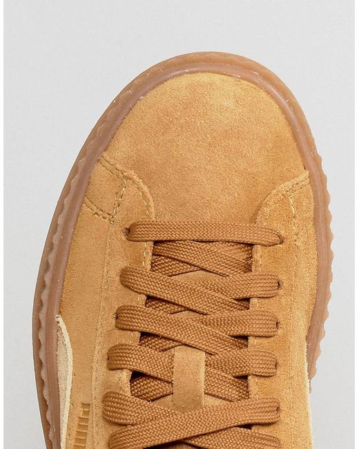 PUMA X Suede Creepers Sand in Natural | Lyst