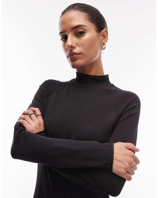 ARKET Black Long Sleeve Maxi Dress