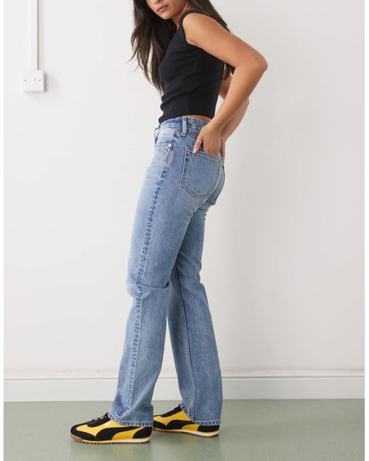 Weekday Blue – laika – gerade geschnittene jeans