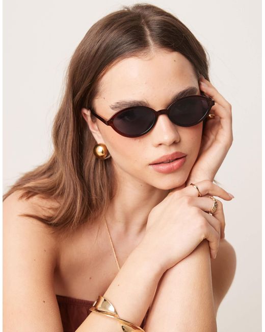 Lunettes ASOS en coloris Brown