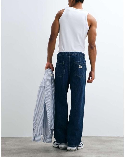 Only & Sons Blue Dani Super baggy Fit Jeans for men