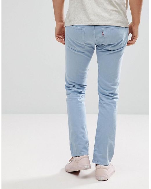 Levi's Original 501 Jeans Sky Blue for Men | Lyst