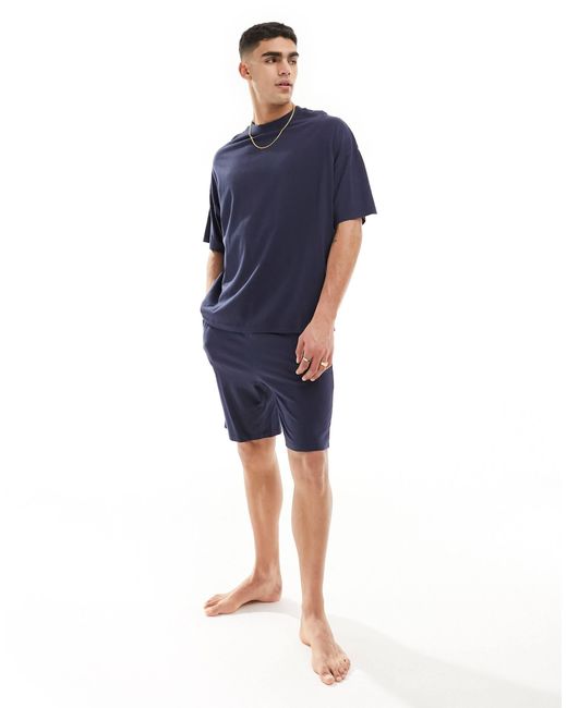 ASOS Blue Oversized Pyjama Set for men