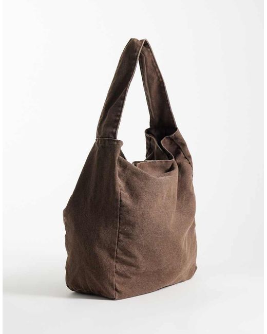 ASOS Brown Canvas Tote Bag