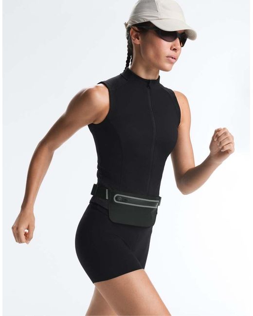 Oysho Black Sleeveless Zip T-shirt