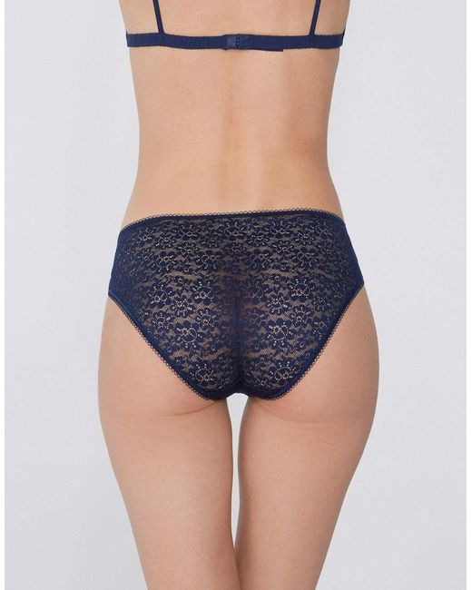 Tezenis Blue Classic Lace Briefs