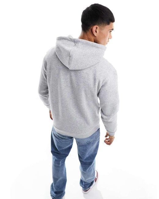 Jack & Jones Gray Oversized Hoodie for men