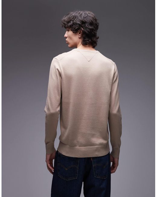 Tommy Hilfiger Gray Essential Cotton Jumper for men