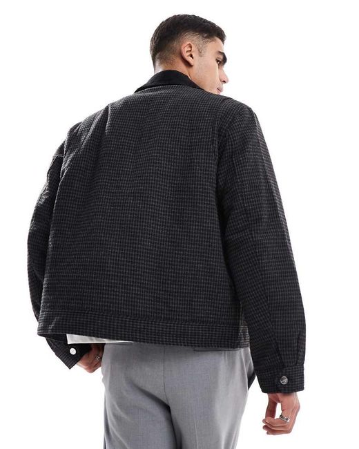 Jack & Jones Geruit Utility Jack Van Wolmix in het Blue voor heren