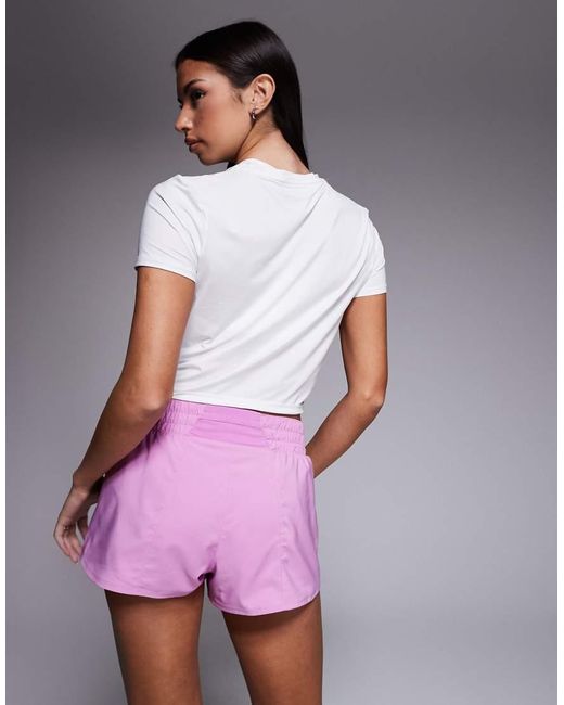 Nike Pink Nike One Training Dri-fit Mid Rise 3 Inch Shorts