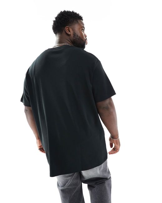 Polo Ralph Lauren Black Big & Tall Icon Logo Pima Cotton T-shirt Classic Oversized Fit for men