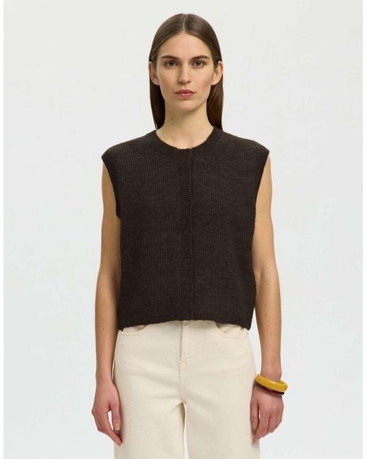 SELECTED Black – strickpullunder