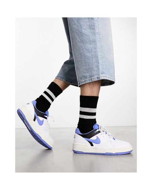 Full force low - sneakers basse e bianche di Nike in Blue da Uomo