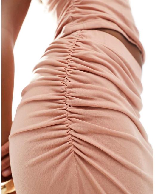 NARRATED White Split Back Maxi Skirt