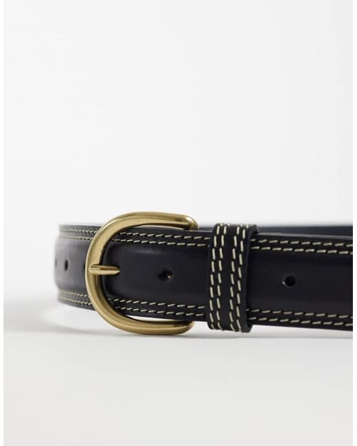 Levi's Blue Olivia Classic Feather Edge Ather Belt