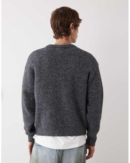Weekday Gray Wool Blend Sweater for men
