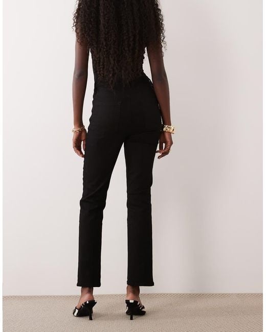 GOOD AMERICAN Black Never Fades Good Legs Straight Leg Jeans