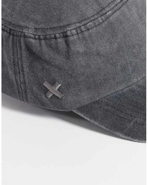 Collusion Gray Logo Embroidered Relaxed Cap
