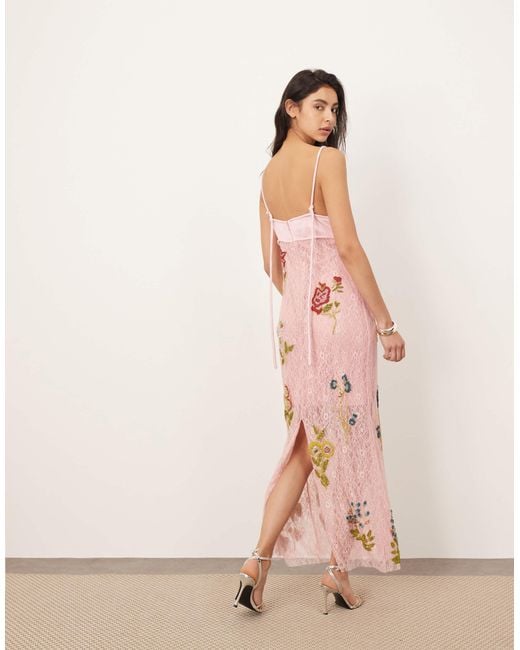ARRANGE Pink – gerade geschnittenes maxikleid
