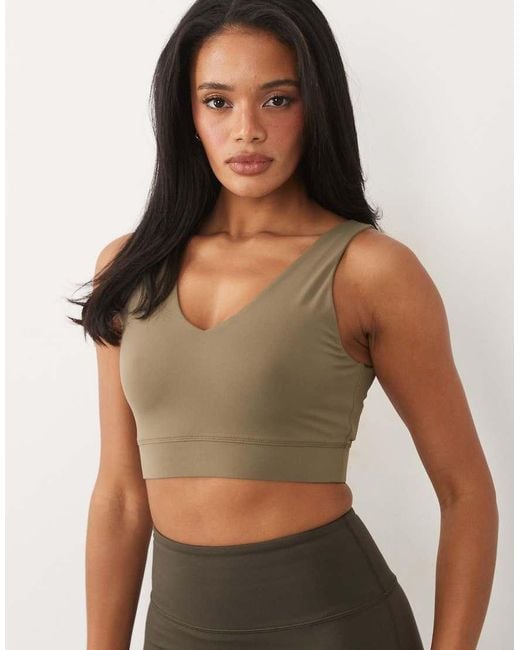 Sweaty Betty Brown Ultimate Studio Voop Bra