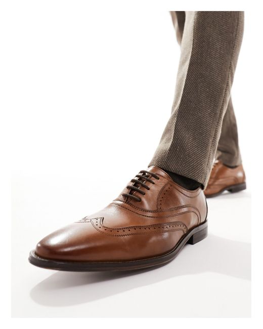 ASOS Brogue Schoenen Met Veter in het Bruin voor heren Lyst NL